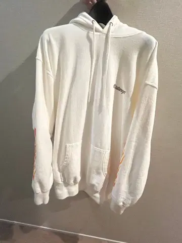 Challenger 후드티 화이트