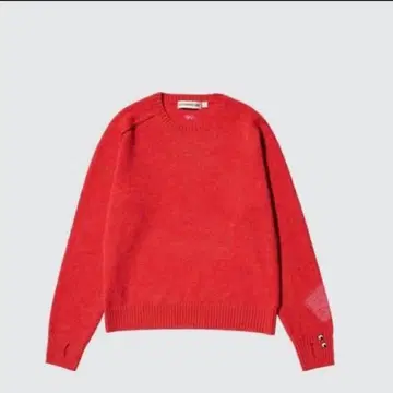 아냐 헨드마치 캐시미어 긴팔 니트 레드