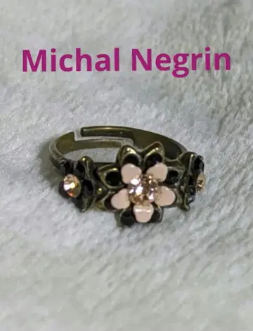 미하엘 네그린 4 핑크 꽃 반지 / 프리 사이즈