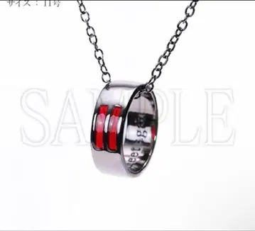 에반게리온 마지막 시자 나기사 카오루전 DSS 초커풍 반지 목걸이