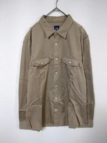 갭 긴팔 셔츠 남성용 L 브라운 계열 밀리터리 면 100%