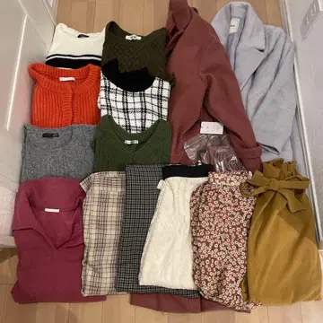 여성용 묶음 판매 겨울 의류 새상품 코트 포함 15점 이상*