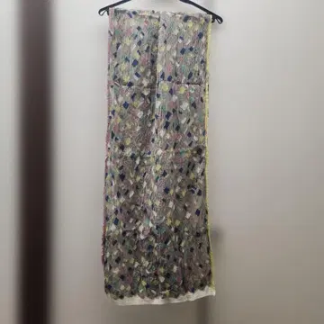 울 스톨 컬러풀 무늬 인도산