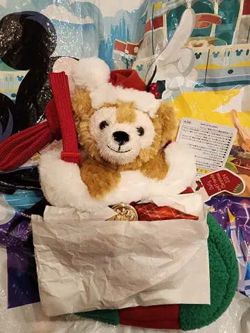 미사용 새상품 산타 코스 더피 스트랩 숄더백 크리스마스