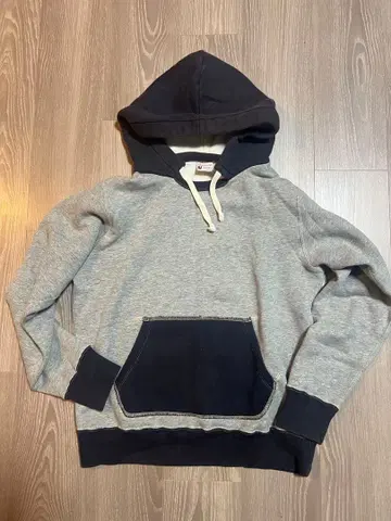 Champion 후가공 후드티 그레이/네이비 N.A.A.A.