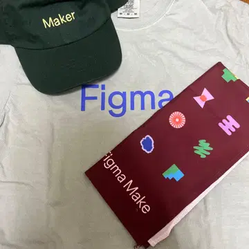 Figma Make 반팔 T셔츠, 캡 swag 세트