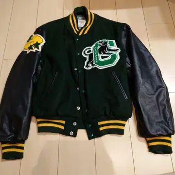 Golden Bear 바시티 자켓 M 그린/블랙