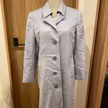 라이트 블루 롱 코트 미사용 새상품