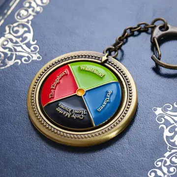 새상품급 하울의 움직이는 성 뱅글뱅글 색깔 원반 키링