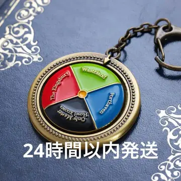 새상품급 하울의 움직이는 성 뱅글뱅글 색깔 원반 키링