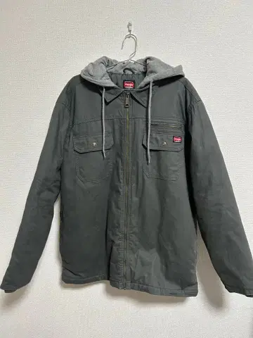 Wrangler (랭글러) 후드 부착 레이어드 스타일 워크 자켓