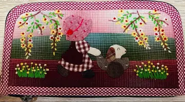 신상 수짱 & 강아지 핑크 퍼플 계열*핸드메이드*장지갑*자수*