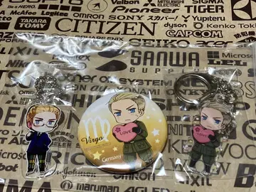 독일 헤타리아 아크릴 키링 하트 캔뱃지 아크릴 키링 총 3점