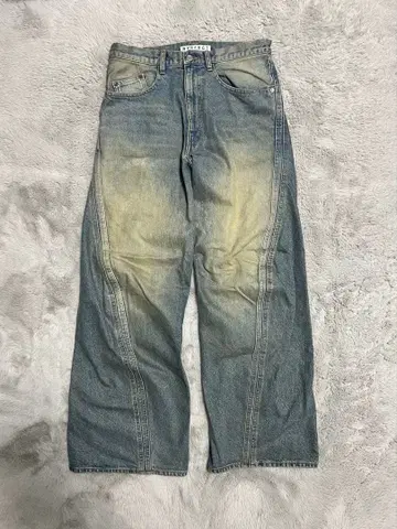 NVRFRGT / 3D TWISTED WIDE LEG JEANS