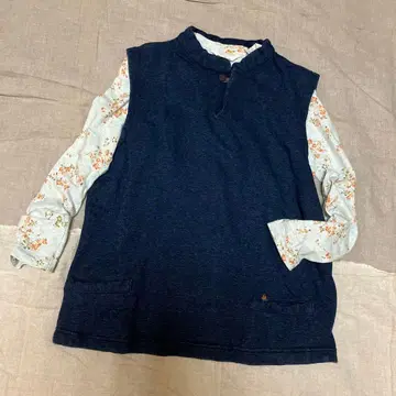 45rpm 인디고 염색 맨투맨 베스트