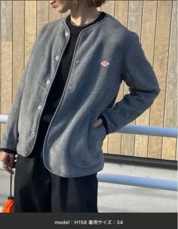 플리스 노카라 자켓 사이즈 34