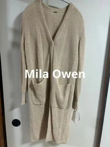 Mila Owen 미라 오웬 베이지 롱 가디건 사이즈 1