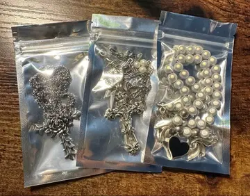 목걸이 3개 세트 y2k 실버 그런지 십자가 하트 심플