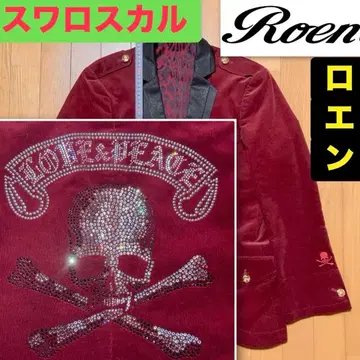 새상품 미사용 Roen 스와로 스컬 테일러드 스모킹 자켓 48