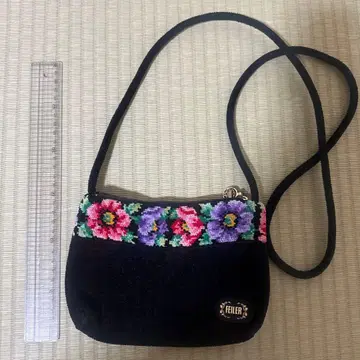 FEILER 미니 숄더백 셔닐 타월 원단