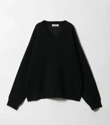 플레이팅 크롭 V넥 니트