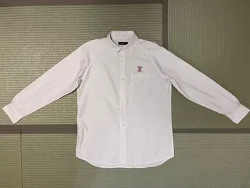 rough and swell 화이트 버튼 다운 셔츠 긴팔