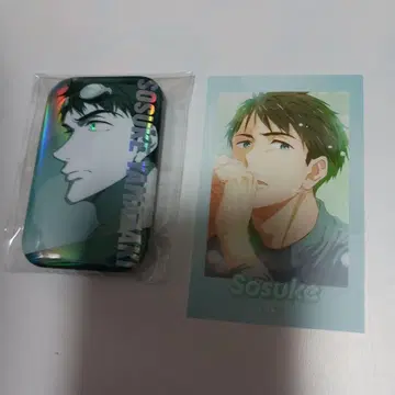 Free! 야마자키 소스케 마그넷 스퀘어 캔뱃지 클리어 시트