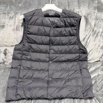 무인양품 경량 다운 노카라 베스트 네이비 XL