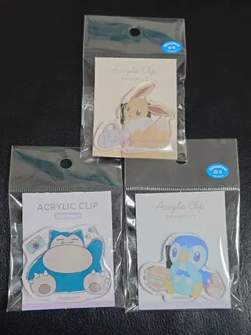 포켓몬 아크릴 클립 카비곤 이브이 팽도리