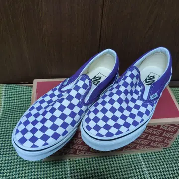 반스 클래식 슬립온 퍼플 체커 반스