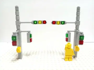 레고 신호등 2개 세트 시티