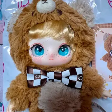 묘필생화 봉제 인형 신사 곰곰이