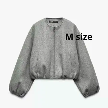 자라 인기 소프트 봄버 자켓 M 그레이 오버 사이즈 블루종