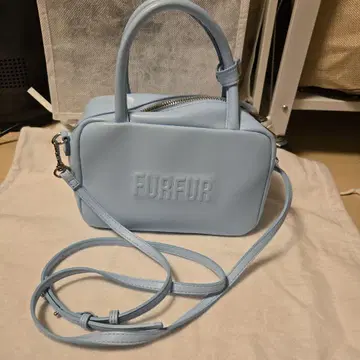 FURFUR 스카이블루 숄더 미니 보스턴 백
