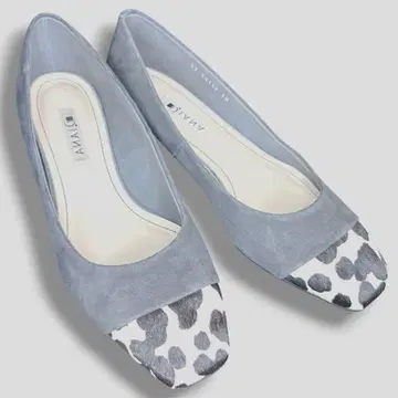 DIANA 다이애나 스웨이드 플랫 펌프스 송치 레오파드 24