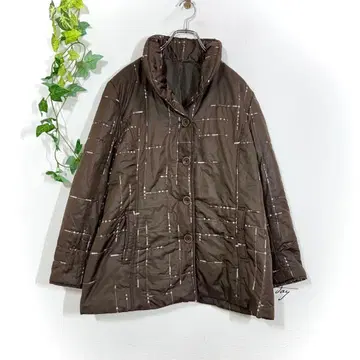 쓰리 플로라 3L 빅 사이즈 충전솜 코트 퀼팅 자켓