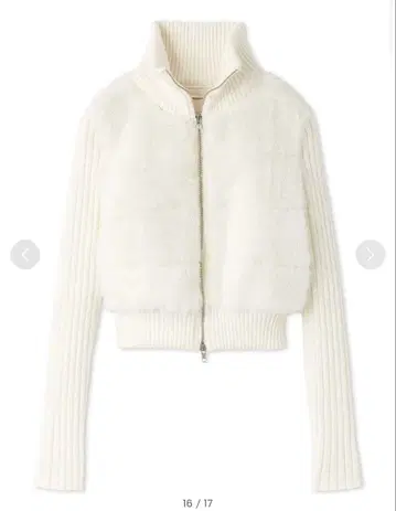 [ 미개봉 새상품 ] SNIDEL 퍼 니트 블루종