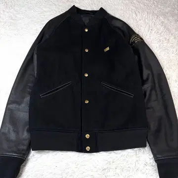 PRODUCT 소매 가죽 바시티 자켓 L