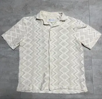 ZARA 텍스처 크로셰 셔츠