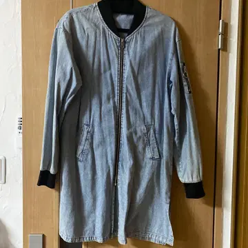 데님풍 롱 자켓