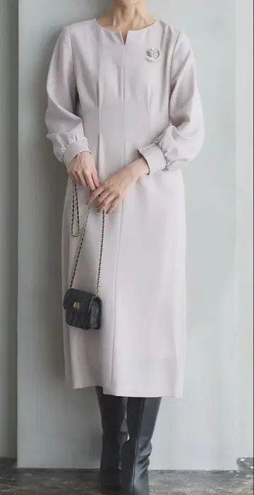 쿠미쿄쿠 미사용 새상품! 울 조젯 원피스