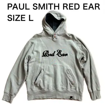 폴 스미스 레드 이어 레드이아 후드 맨투맨 두꺼운 원단 L