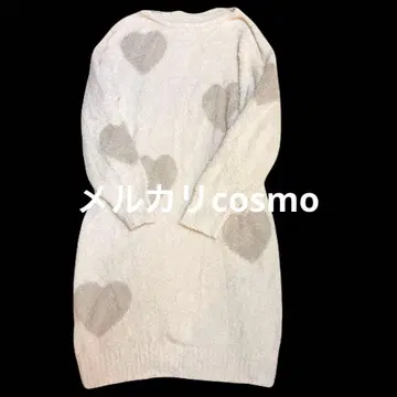 GU 복슬복슬한 느낌 라운지 원피스 긴팔 하트