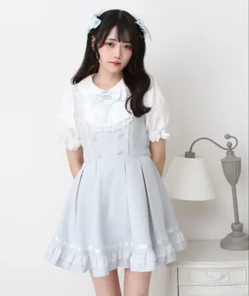 DearMyLove 레이스업 점프스커트풍 도킹 원피스