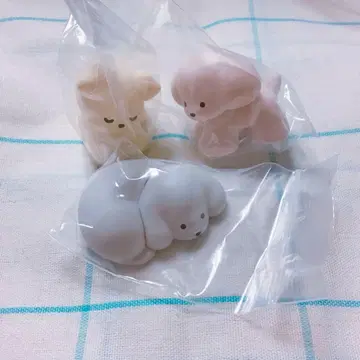 테라오카 나츠미 여러 강아지 피규어 3개 세트