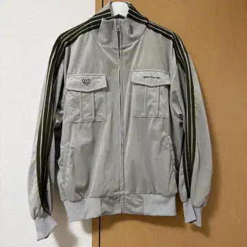 HTH 벨로아 원단 라인 트랙 자켓