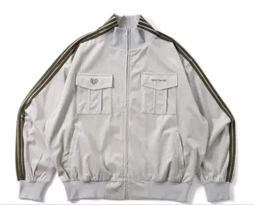 HTH 벨로아 원단 라인 트랙 자켓