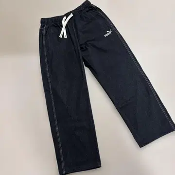 미사용 새상품 PUMA 블랙 남성용 L 편안함 조거 팬츠