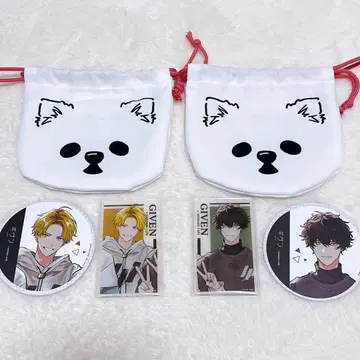 기븐 아니카페 케다마 복조리 아크릴 카드 코스터 시즈라기