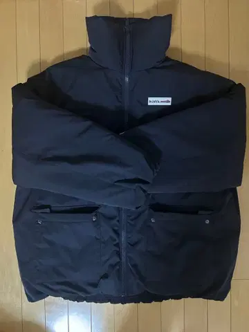 java 패딩 자켓 네이비 오버 사이즈